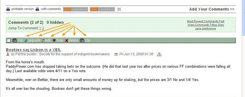 Fig 4.2: Editorial actions for comments